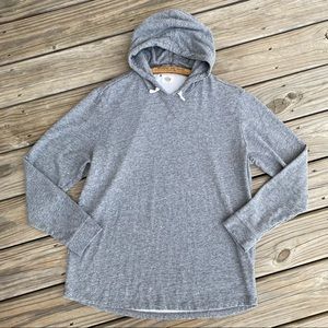 Marine Layer - Double Knit Pullover Hoodie Heathered Gray